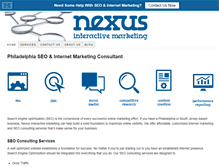 Tablet Screenshot of nexusinteractivemarketing.com